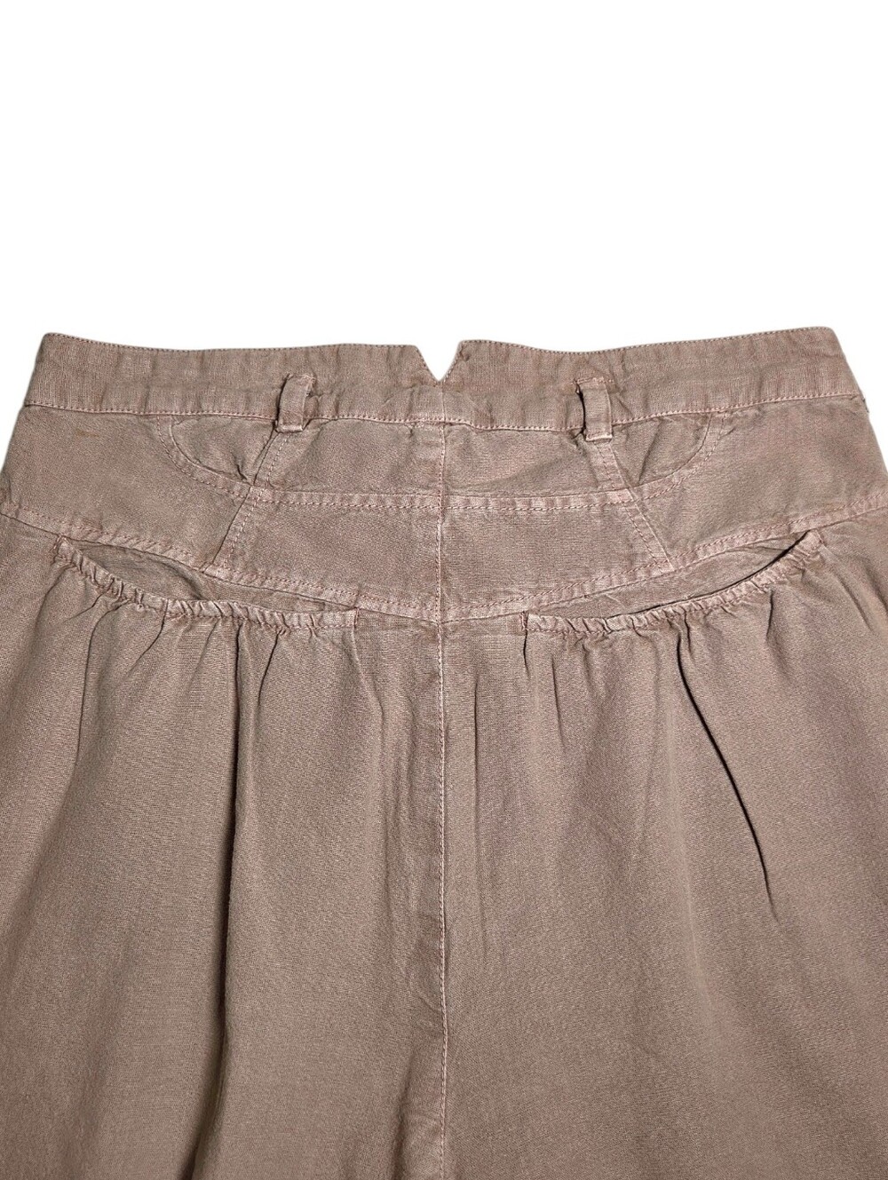 Free People Sweet Talk Chino Pants Phantom Grey/Tan Wide Leg Crop Size 12 NWT - Picture 12 of 13